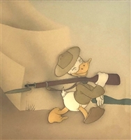 Original Production Cel of Donald Duck from Donald Gets Drafted (1942)