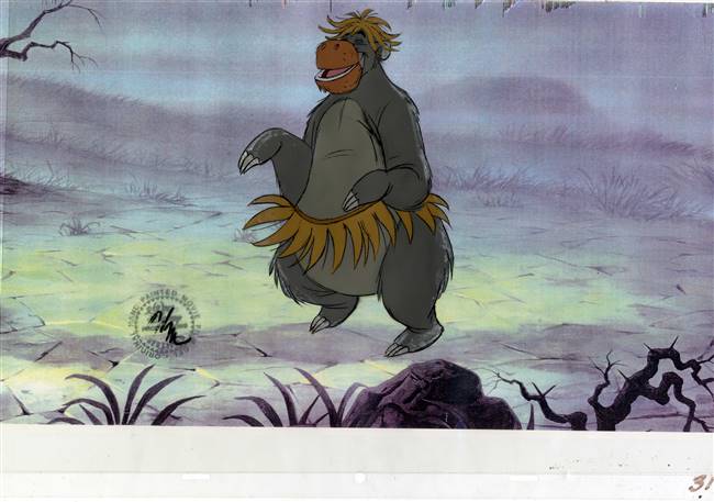 Original Production Cel of Baloo from Jungle Book (1967)