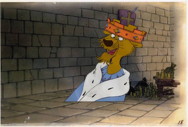 Original Color Model Cel of Prince John from Robin Hood (1973)