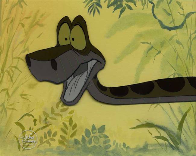 Original Production Cel of Kaa from the Jungle Book (1967)