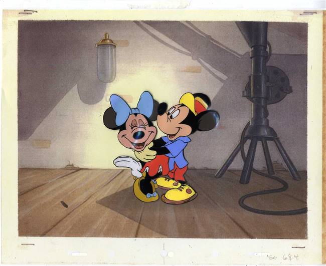 Original Production Cel of Mickey Mouse and Minnie Mouse from The Mickey Mouse 40th Anniversary Show