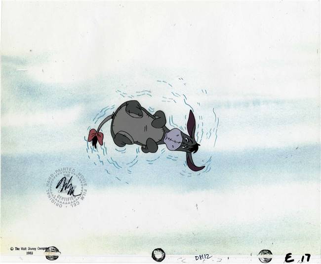 Original Production Cel of Eeyore from Winnie the Pooh and a Day for Eeyore (1983)