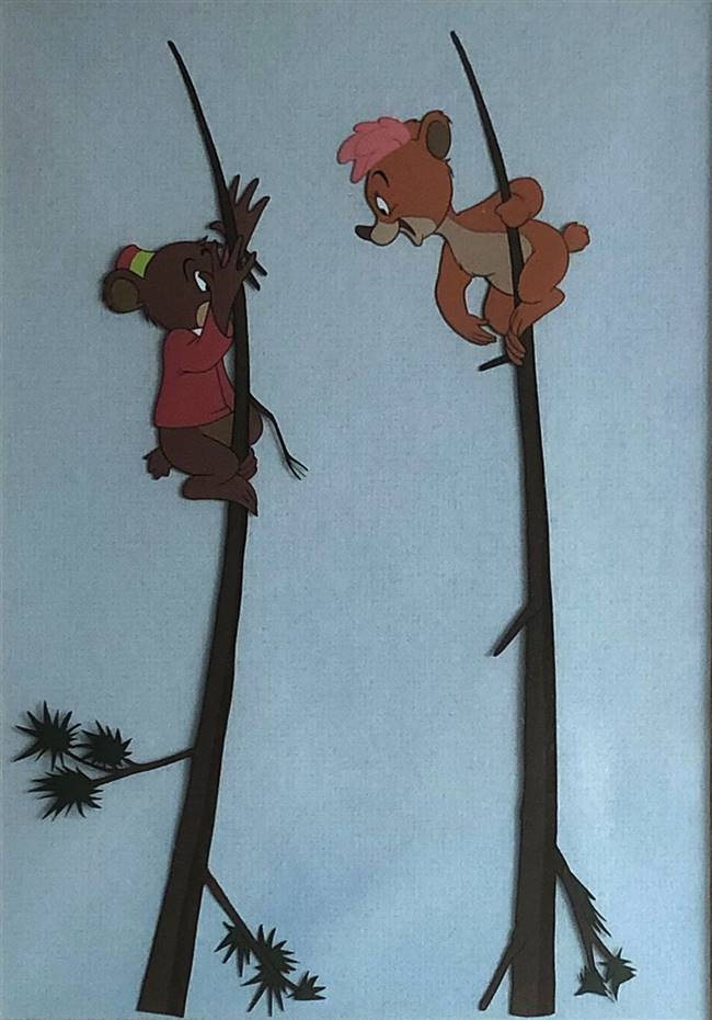 Original Production Cel of Bongo and Lulubelle from Fun and Fancy Free: Bongo (1947)