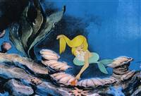 Original Production Cel of a Mermaid from Peter Pan (1953)