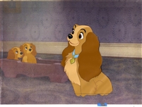 Original Production Cel of Lady from Lady and the Tramp (1955)