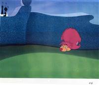 Original Production Cel of Hedgehog from Alice in Wonderland (1951)