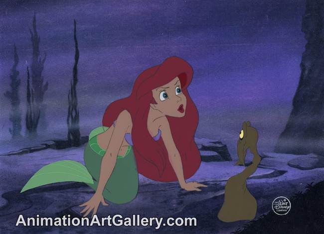 Production Cel of Ariel from The Little Mermaid