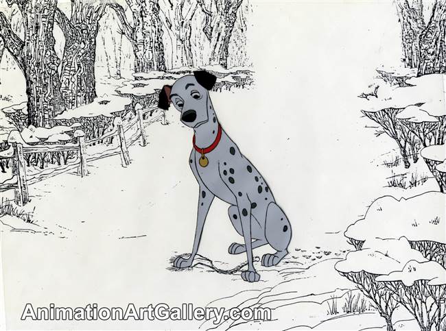 Production Cel of Pongo from 101 Dalmatians