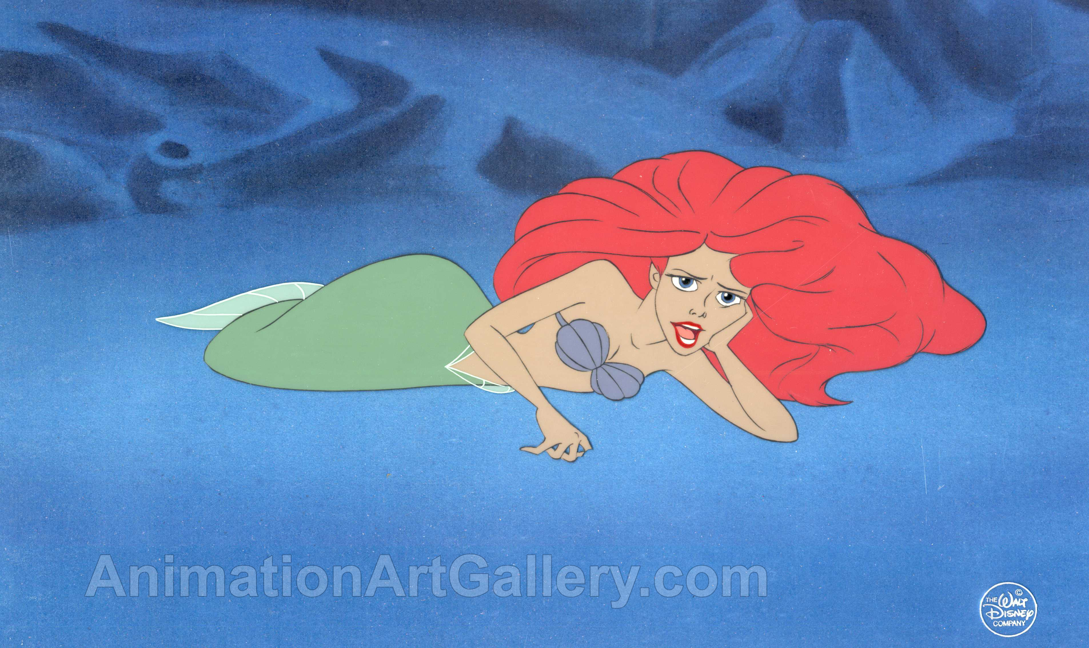 Original Production cel of Ariel from the Little Mermaid