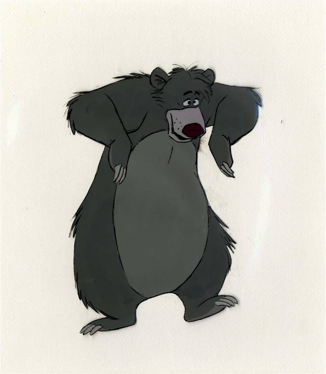 Original Production Cel of Baloo from Jungle Book