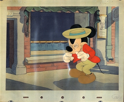 Original Production Cel of Mickey Mouse from Mickey and the Seal (1948)