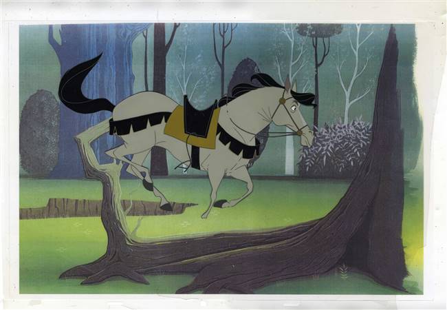 Original Production Cel of Samson the horse from Sleeping Beauty (1959)