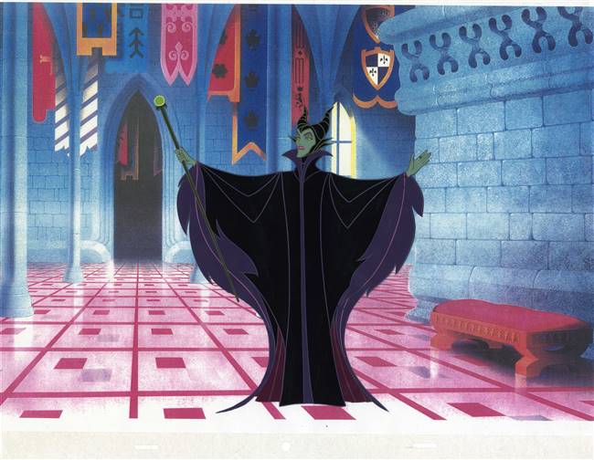 Original Production Cel of Maleficent from Sleeping Beauty (1959)