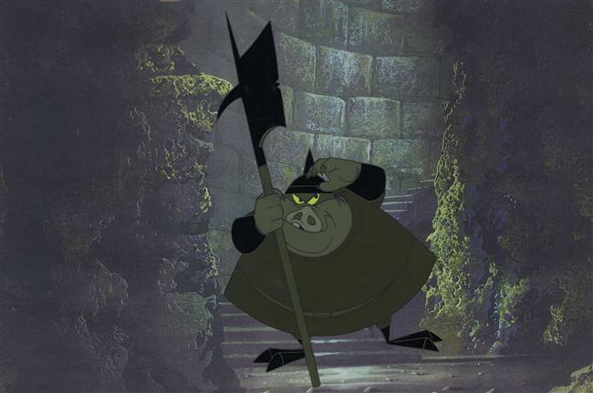 Original Color Model Cel of a Goon from Sleeping Beauty (1959)