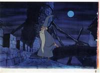 Original Production Cel of Merlin from Sword in the Stone (1963)