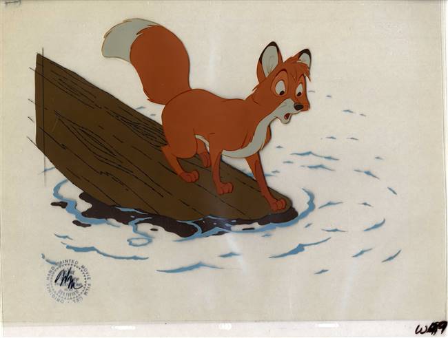 Original Production Cel of Tod from the Fox and the Hound (1981)