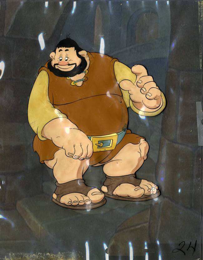 Original Production Cel of Gustav the Giant from Brave Little Tailor (1938)