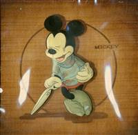 Original Courvoisier Cel of Mickey Mouse from Brave Little Tailor (1938)