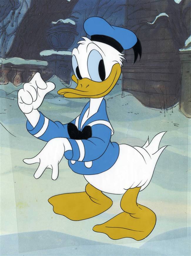 Original Production Cel of Donald Duck from Disney TV (1950s)