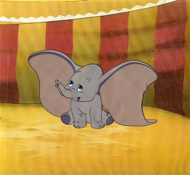 Original Publicity Cel of Dumbo from Dumbo (1941)