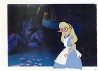 Original Production cel of Alice from Alice in Wonderland (1951)