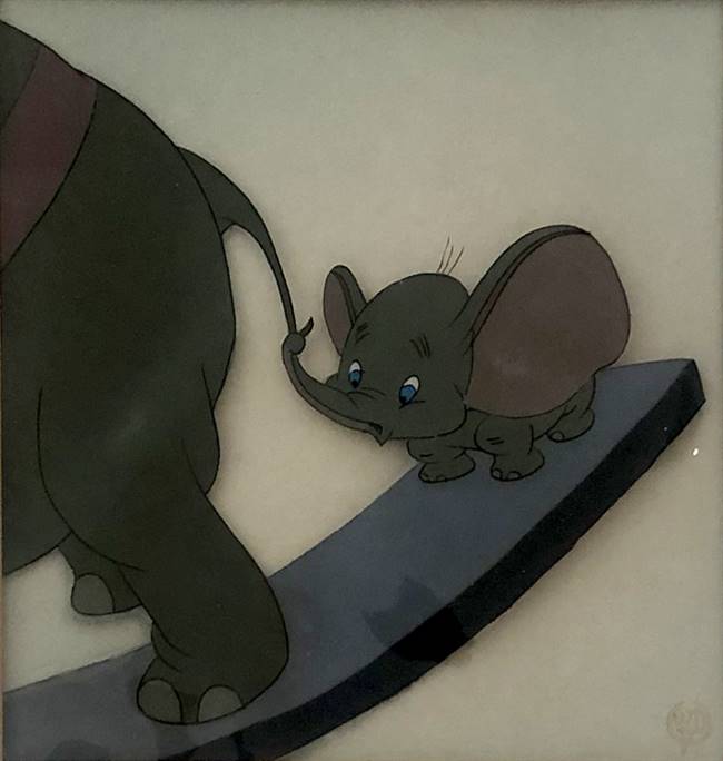 Original Courvoisier Cel of Dumbo from Dumbo (1941)