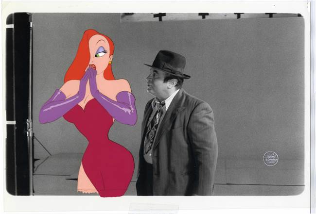 Production Cel of Jessica Rabbit from Who Framed Roger Rabbit