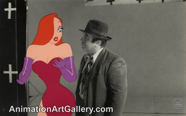 Production Cel of Jessica Rabbit from Who Framed Roger Rabbit