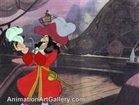 Production Cel of Captain Hook from Peter Pan