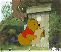 Original Production Cel of Winnie the Pooh from Winnie the Pooh Discovers the Seasons (1981)