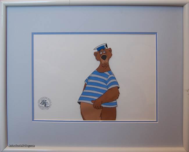 Production Cel of Fisherman Bear from Bedknobs and Broomsticks