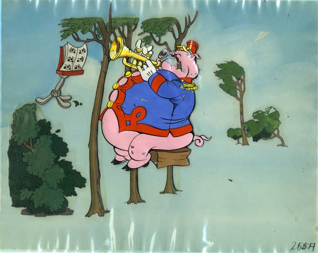 Original Production Cel of Peter Pig from The Band Concert (1935)