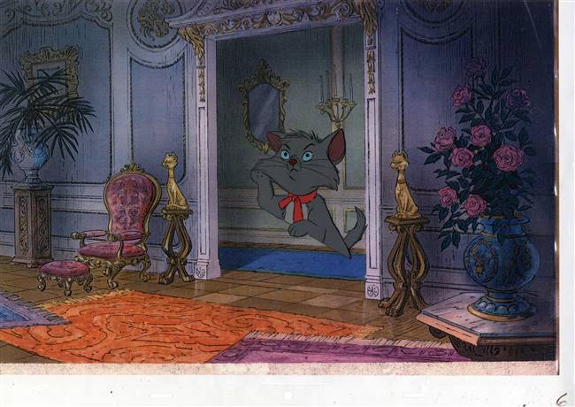 Original Production Cel of Berlioz from Aristocats (1970)