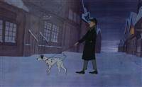 Original Production Cel of Pongo and Roger from 101 Dalmatians (1961)