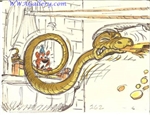 Storyboard of Prince John with Sir Hiss - WDD1038