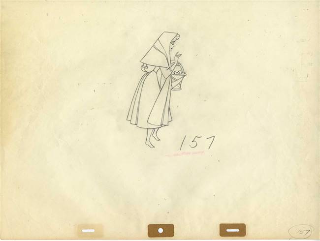 Original Production Drawing of Briar Rose from Sleeping Beauty (1959)