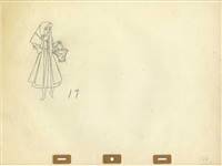 Original Production Drawing of Briar Rose from Sleeping Beauty (1959)