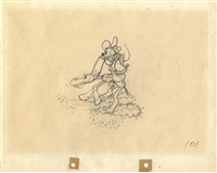 Original Production Drawing of Mickey Mouse from Two Gun Mickey (1934)