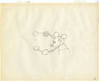 Original Production Drawing of Mickey Mouse from Steamboat Willie (1928)