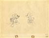 Original Production Drawing of Mickey Mouse and Minnie Mouse from Puppy Love (1933)