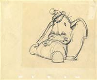 Original Production Drawing of Dumbo from Dumbo (1941)