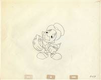 Original Production Drawing of Jiminy Cricket from Disney TV (1950s/60s)