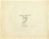 Original Production Drawing of Mickey Mouse from The Opry House (1929)<br />From the Estate of Les Clark.