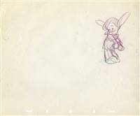 Original Production Drawing of Pinocchio from Pinocchio (1940)
