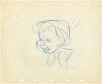Original Production Drawing of Pinocchio from Pinocchio (1940)