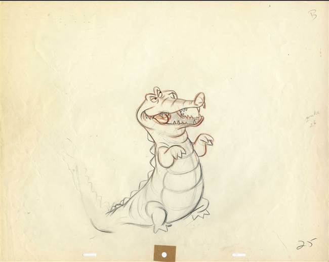 Production Drawing of Tic-Toc from Peter Pan