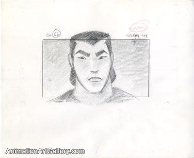 Storyboard of Shang from Mulan