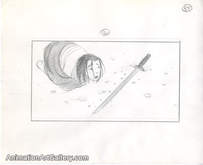 Storyboard of Mulan from Mulan