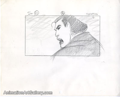 Storyboard of Shang from Mulan