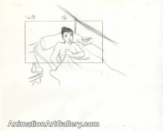 Storyboard of Mulan from Mulan